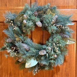 Winter Wreath with Gold Accents
