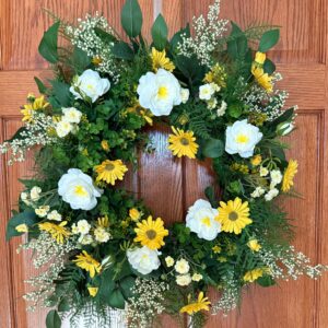 Gorgeous Yellow and White Wreath